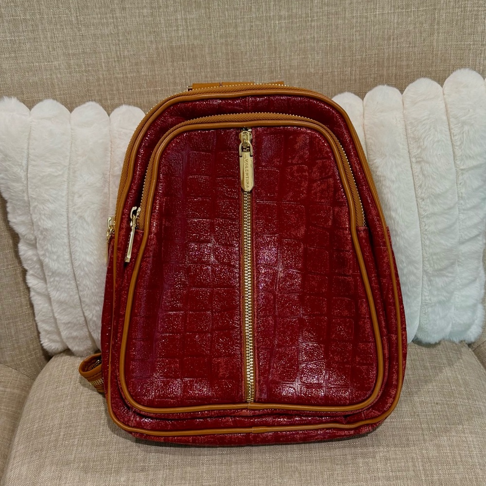 Valentina Crimson and Brown Bag